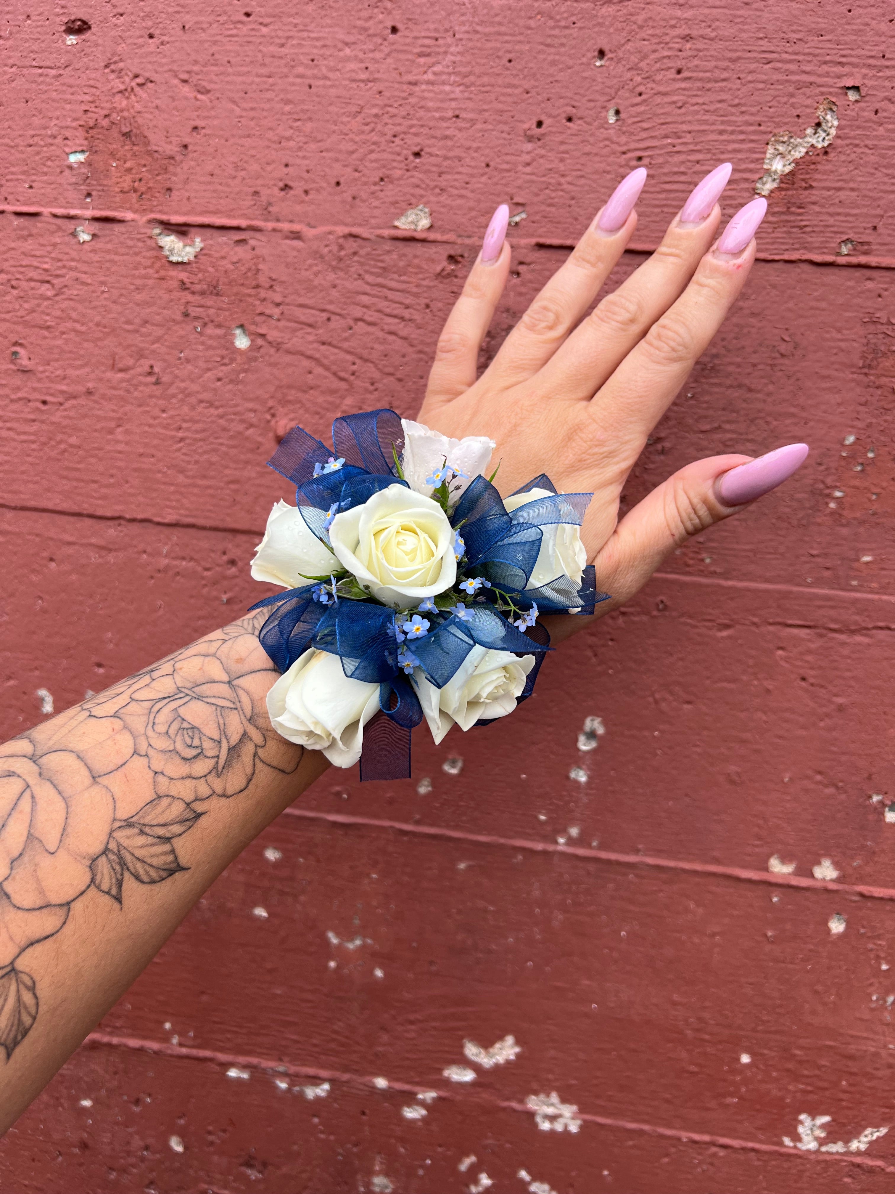Navy Blue Prom set with diamonds