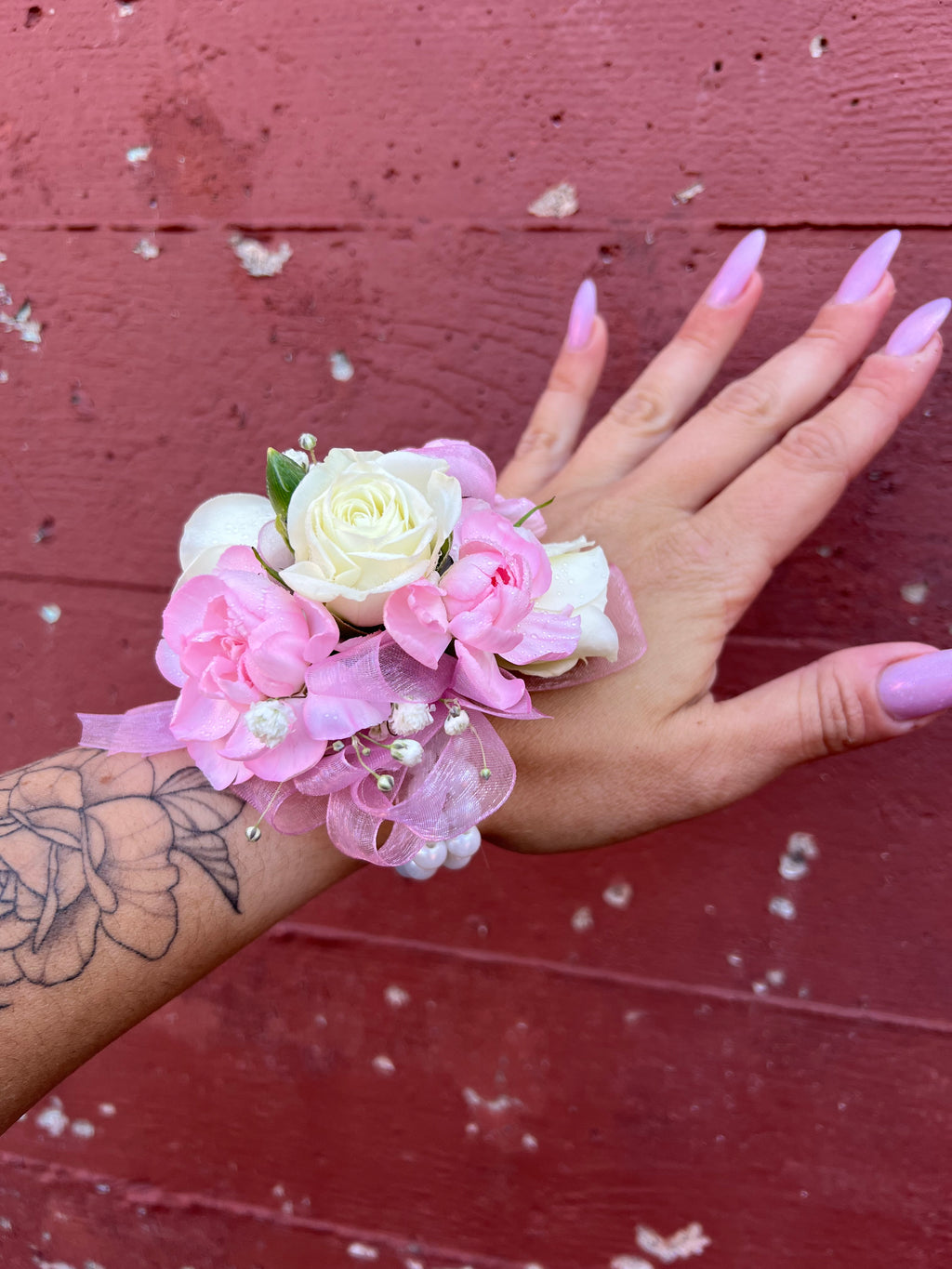 Light Pink Pearl Prom set