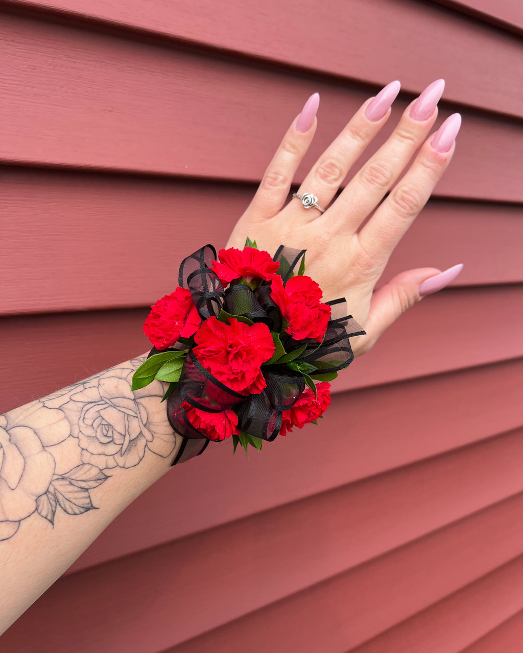 Red and Black Prom set