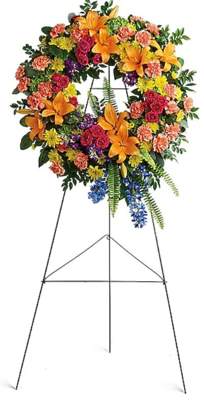 Colorful Serenity Wreath