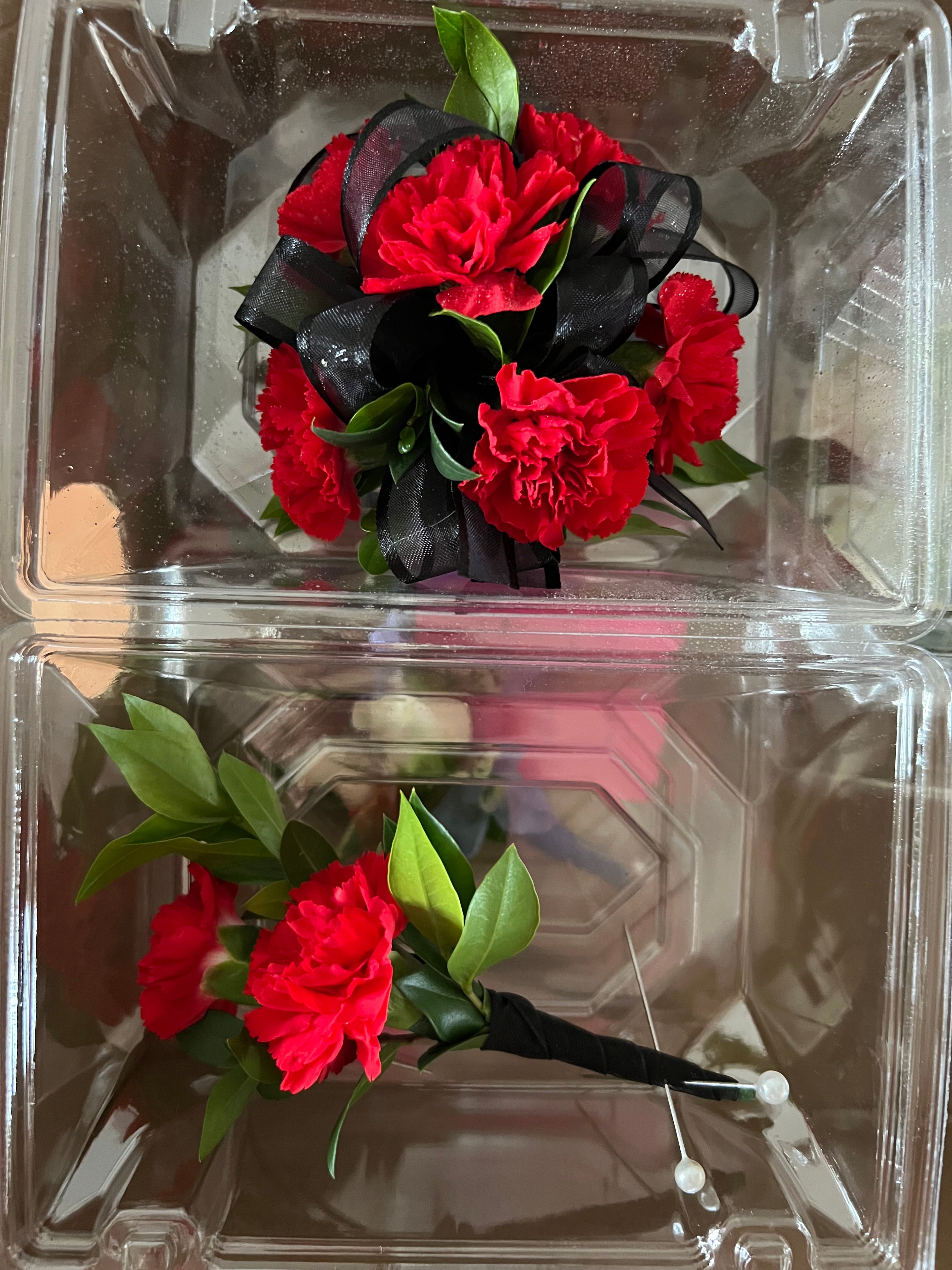 Red and Black Prom set
