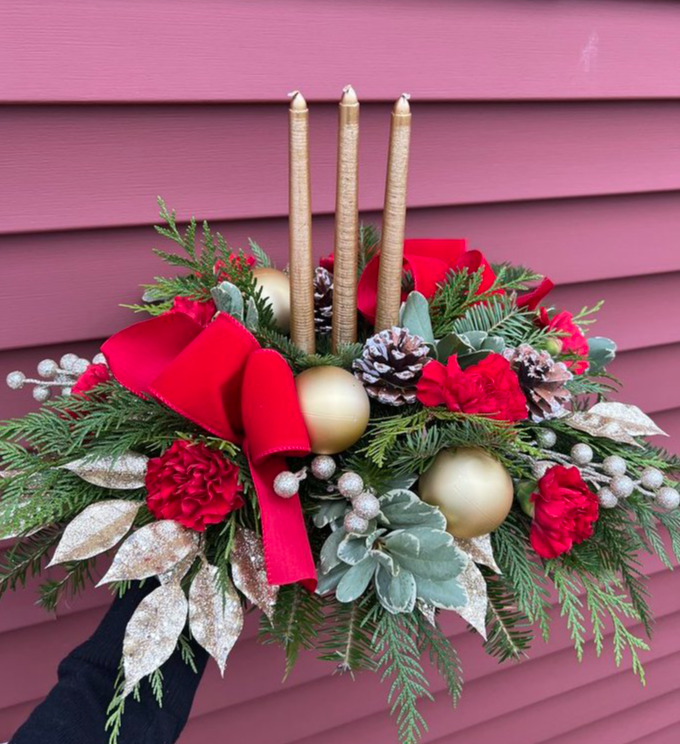 Three Candle Centerpiece