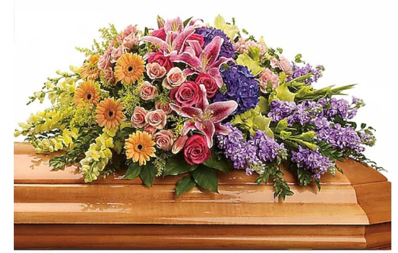 Garden of Sweet Memories Casket Spray