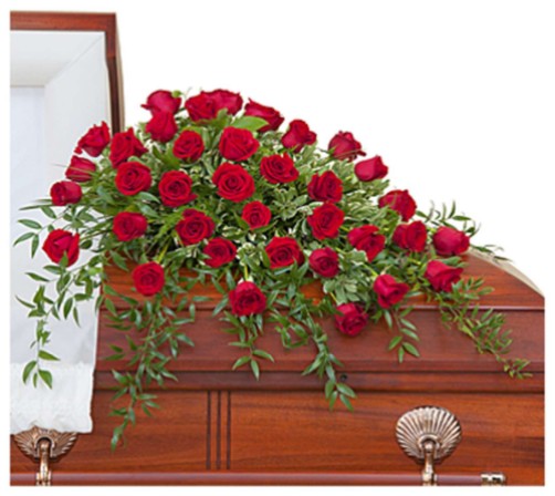 Simply Roses Casket Spray
