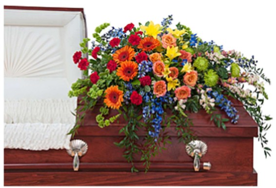 Treasured Celebrations Casket Spray